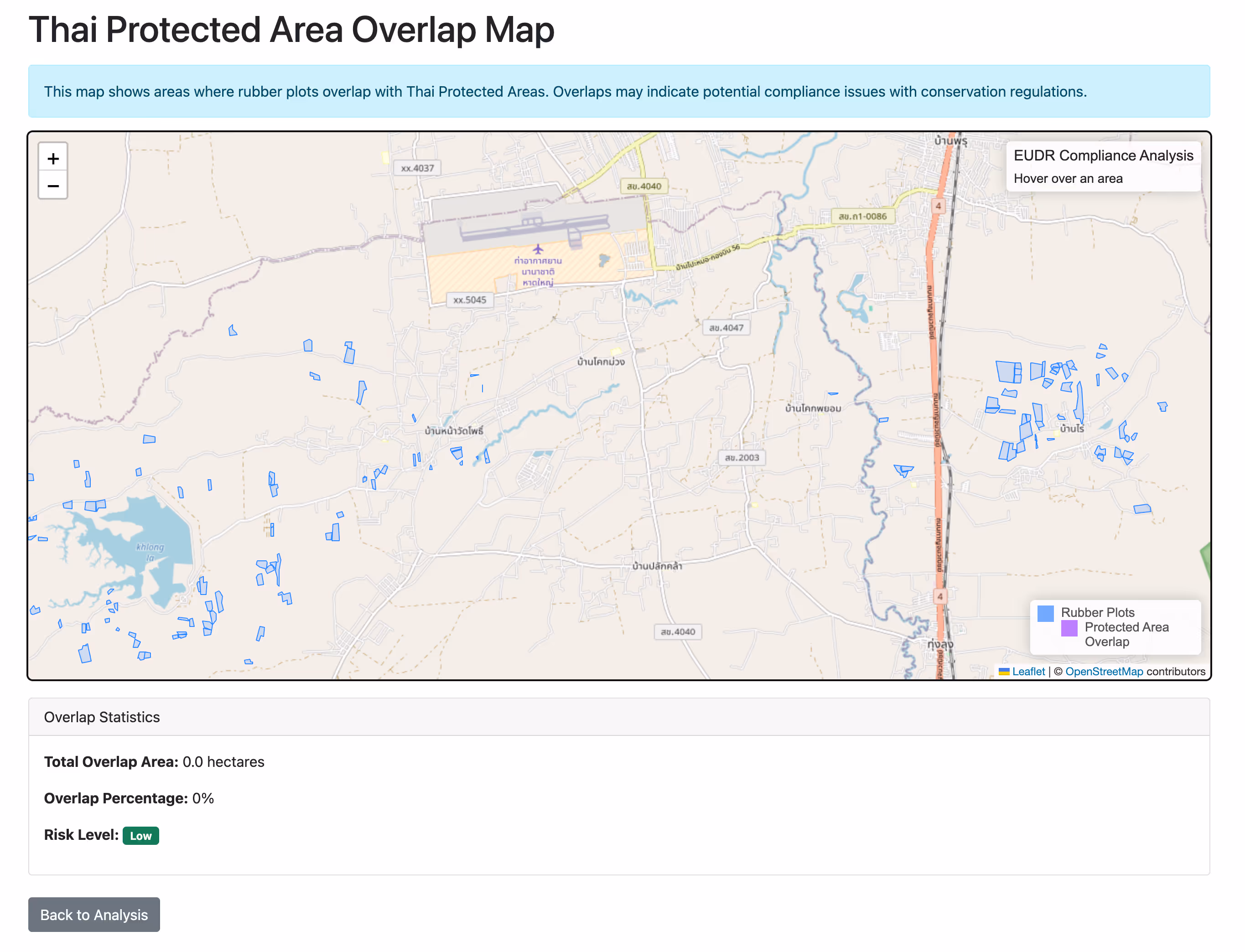 Online Protected Area Overlap Map by Proven